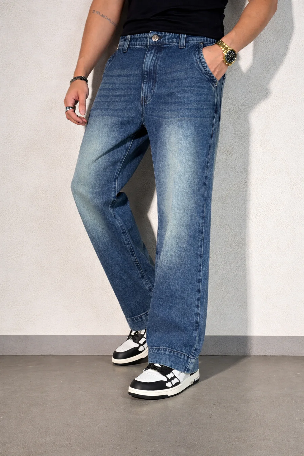 Vintage Cool Faded Tinted Regular Denims - Image 3