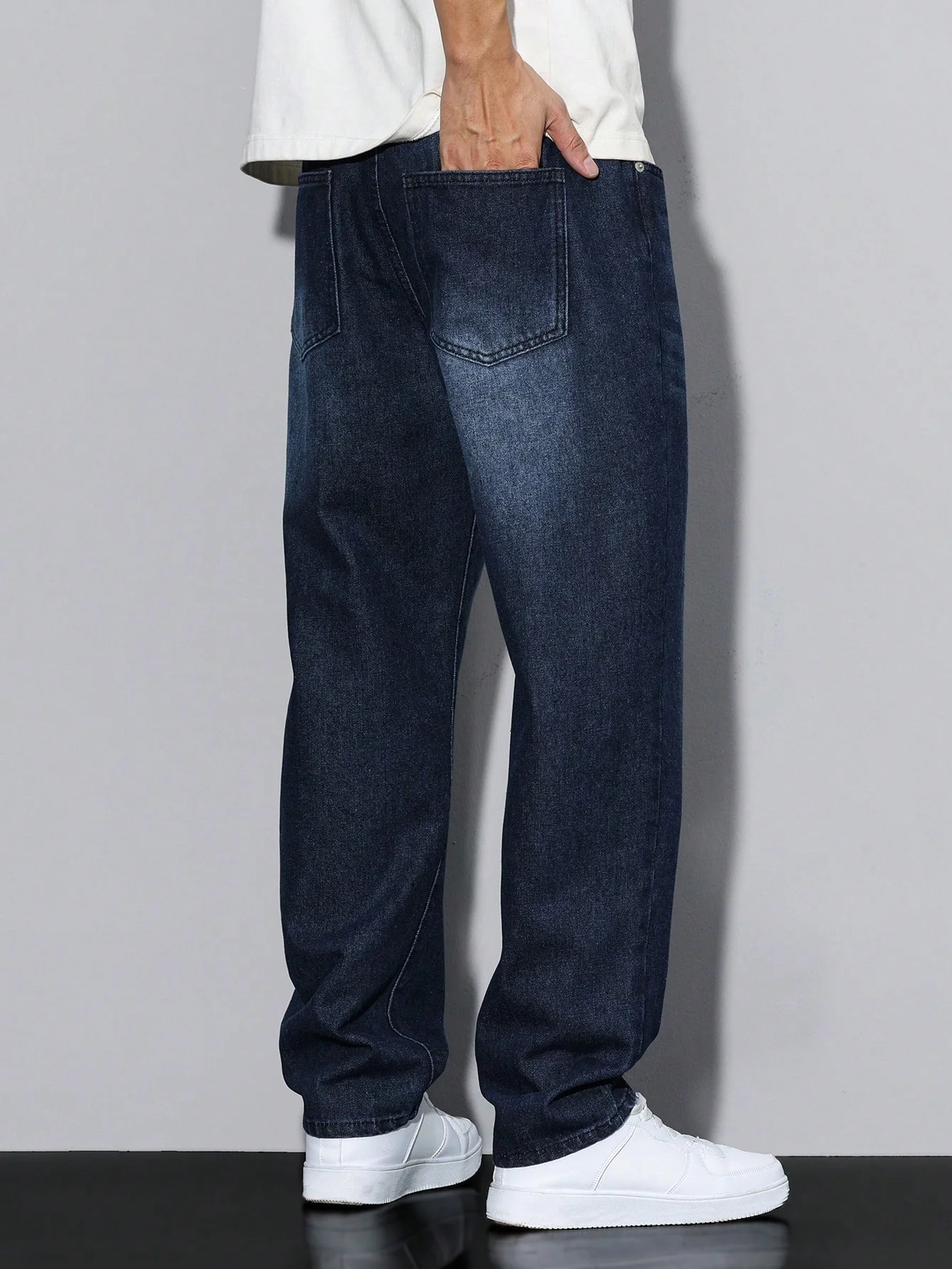 Raw Indigo Straight Fit Jeans - Image 5
