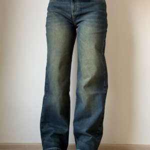 Baddie Vintage Dirty Wash Mom Fit Jeans