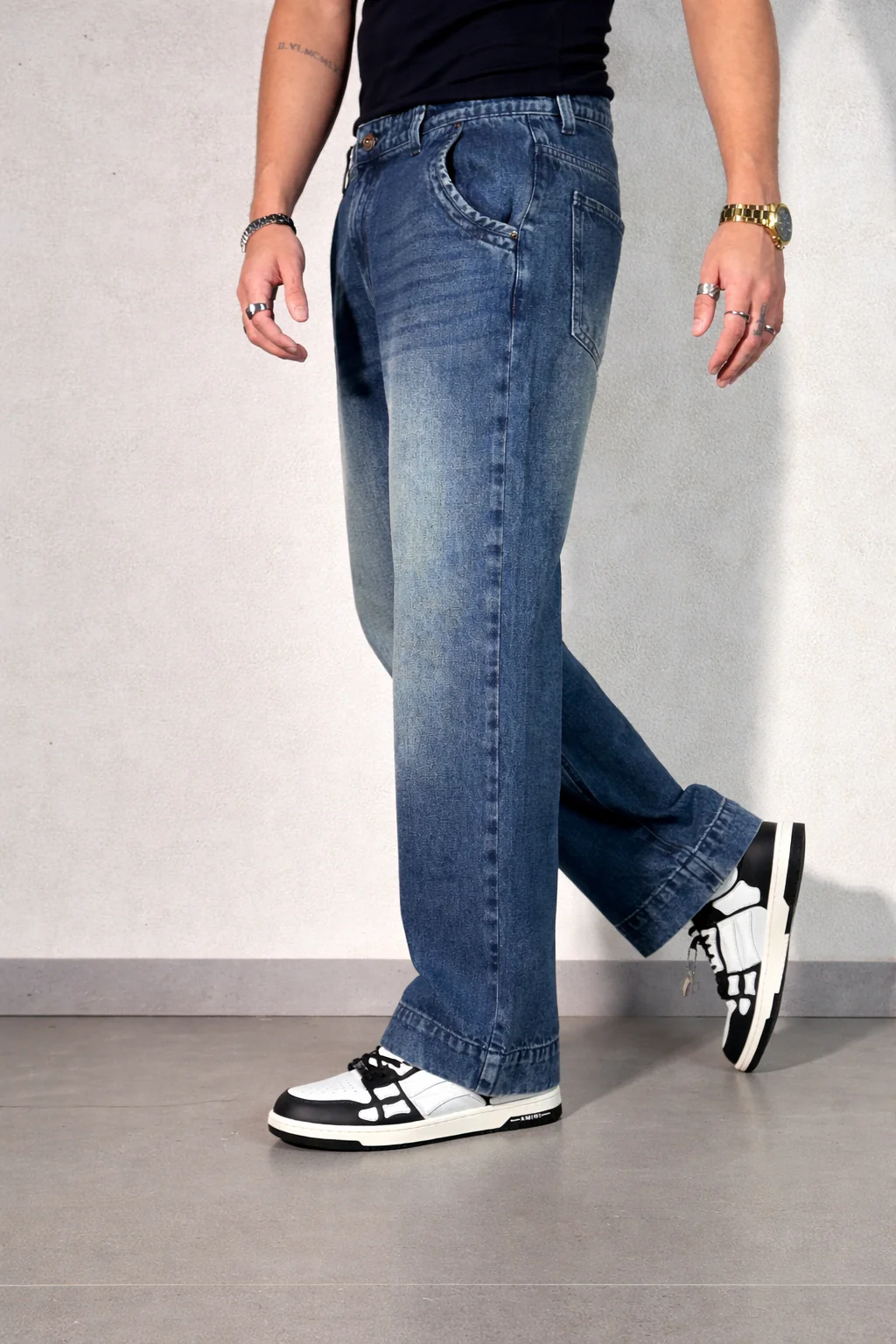 Vintage Cool Faded Tinted Regular Denims - Image 2